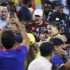 Charlotte (United States), 10/07/2024.- Uruguay's Darwin Nunez (C) scuffles with fans after Uruguay lost after the CONMEBOL Copa America 2024 semi-finals match between Uruguay and Colombia in Charlotte, North Carolina, USA, 10 July 2024. EFE/EPA/BRIAN WESTERHOLT