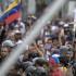 Protestas en Caracas tras los resultados de las elecciones en Venezuela.