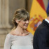 El presidente del Gobierno, Pedro Sánchez, junto a su esposaa Begoña Gómez.