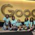 Andrea (izq.), Eimy, Silvana, Valeria, Daviana, Angely, Anny y Fransheska, en la sede de Google Colombia.