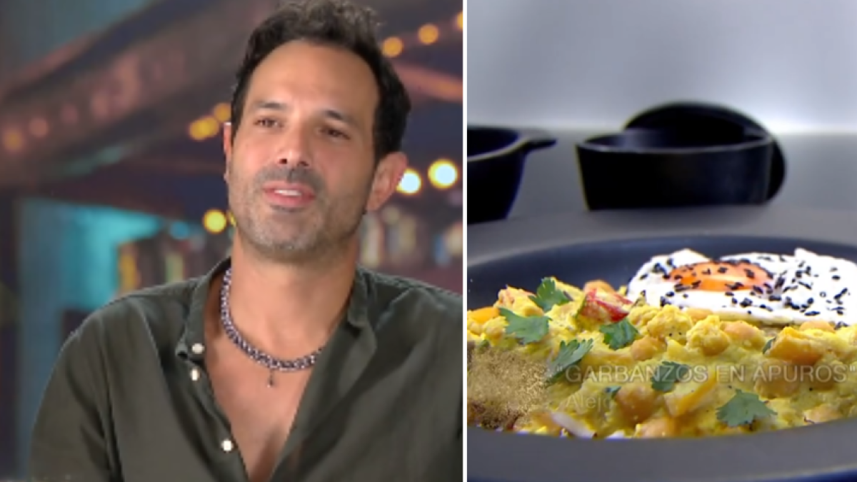Alejandro Estrada ganó el primer pin de 'inmundidad’ por presentar un curry de garbanzo en 'MasterChef Celebrity'