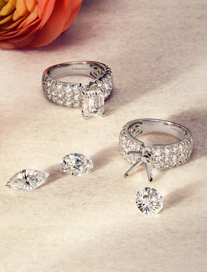 Shop Chosen by Jared engagement rings and wedding bands