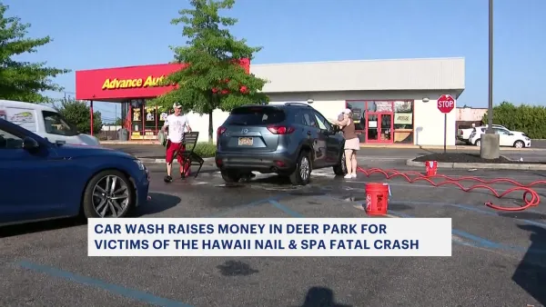 Charity car wash raises funds for victims of fatal Deer Park nail salon crash