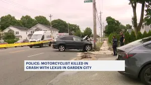 Police: Motorcyclist killed in crash with Lexus in Garden City