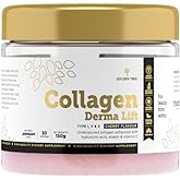 Golden Tree Collagen Derma Lift – Kollagen-Peptide-Pulver Typ I, V & X mit Hyaluronsäure, Elastin & Vitamin C – für Haut, Haa