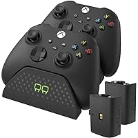 Venom Twin Charging Dock with 2 x Rechargeable Battery Packs - Black (Xbox Series X & S/Xbox One)