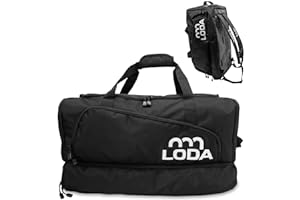 LODA Team (68L) Multifunktions-Sporttasche - Vielseitig & Robust, Rucksackfunktion, Schuh- & Nassfach, Ideal für Sport, Freiz