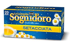 Camomilla Sogni d'oro setacciata, astuccio da 20 Filtri, concediti un po' di relax e sonni tranquilli, gusto inconfondibile e