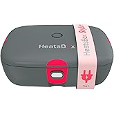 HeatsBox FAITRON Style+ - Boite Chauffante Repas Électrique Mobile, Sans BPA, Contrôle par Application, Batterie Intégrée, Bo