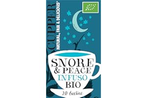 CUPPER Snore & Peace Infuso Camomilla, Melissa e Lavanda, Tisana Profumata e Delicata, Ingredienti da Agricoltura Biologica, 