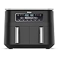 Ninja Foodi Dual Zone Digital Air Fryer, 2 Drawers, 7.6L, 6-in-1, Uses No Oil, Air Fry, Max Crisp, Roast, Bake, Reheat, Dehyd
