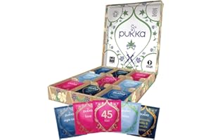 Pukka Tisane, Relax Selection Box, Set Regalo Tisane e Infusi Rilassanti e Per Dormire, 9 Gusti, Deliziose Erbe Biologiche, I