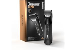 MANSCAPED® The Lawn Mower® 4.0 PRO - Groin & Body Hair Trimmer, Updated SkinSafe™ Trimmer Blade, Waterproof Wet/Dry Groomer, 