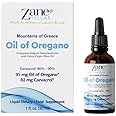 Zane Hellas 50% Olio di origano. Puro Olio Essenziale Greco Puro di Origano .86% Carvacrolo Min. 82mg Carvacrolo per porzione