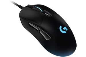 Logitech G403 HERO Wired Gaming Mouse, HERO 25K Sensor, 25,600 DPI, RGB Backlit Keys, Adjustable Weights, 6 Programmable Butt