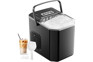 Eiswürfelmaschine, Eiswürfelbereiter Ice Maker 6-13Min Produktionszeit Ice Cube Maker, Eiswürfel Maschine (MEHRWEG)