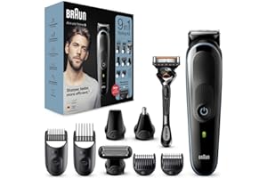Braun 9-in-1 All-In-One Series 5, Male Grooming Kit With Beard Trimmer, Hair Clippers, Ear & Nose Trimmer & Gillette Razor, 7