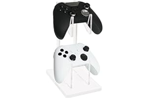 Transparent Acrylic Game Controller Stand Holder, Double-Layered Gaming Controller Holder Stand, Universal Dual Gamepad Contr