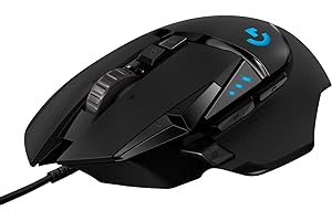 Logitech G502 HERO High Performance Wired Gaming Mouse, 25K Sensor, 25,600 DPI, RGB, Adjustable Weights, 11 Programmable Butt