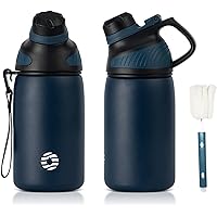 FJbottle Gourde Isotherme avec Couvercle Magnétique - 400ml/600ml/800ml/1L/1.5L - Bouteille Isotherme Étanche sans BPA, Gourd