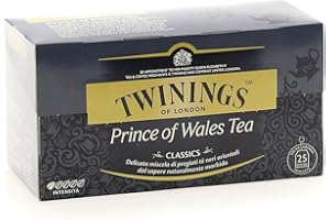 Twinings, Prince of Wales Tea, Miscela di Pregiati Tè Orientali, Gusto Intenso e Delicato, Infusi e Tisane, 1 Confezione da 2