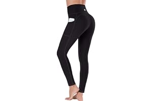 Ewedoos Sport Leggings mit Taschen Damen Sporthose Damen Lang Laufhose Yogahose Sportleggins Blickdicht Weich