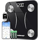 Bluetooth Body Fat Scales, INSMART Smart Digital Bathroom Weight Weighing Scales for Body Composition Analyzer with Smart APP