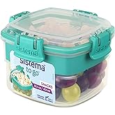 Récipient de conservation des aliments Sistema Snacks TO GO, 400 ml, Petit pot à collations avec compartiments, Sans BPA, Cou
