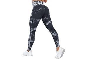 Yaavii Damen Sport Leggings Lange Blickdicht Yoga Leggings Figurformende Sporthose Yogahose Fitnesshose mit Hohe Taille Bauch