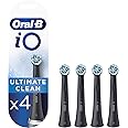 Oral-B iO Ultimate Clean Electric Toothbrush Head, Twisted & Angled Bristles for Deeper Plaque Removal, Pack of 4 Toothbrush 