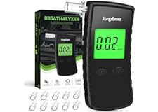 Alcohol Breathalyzer Tester Digital Breathalyser - Breath Testers with 11Pcs Mouthpieces for Home Personal Testing - High Acc