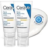 CeraVe Crema Idratante Viso SPF 30, Per Pelli da Normali a Secche, Idratazione Profonda, Ad Assorbimento Rapido, Con Protezio