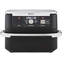 Ninja Foodi FlexDrawer Air Fryer, Dual Zone with Removable Divider, Large 10.4L Drawer, 7-in-1, Air-Fryer Uses No Oil, Air Fr