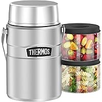 Thermos Récipient à nourriture, Acier Inoxydable Mat, 1,2 Liter