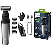 Philips Bodygroom Series 5000, Showerproof Groin and Body Trimmer, Close and Comfortable Shave, Complete Body Grooming Includ