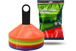 TK Gruppe Timo Klingler Sportyfits® Markierungshütchen Hütchen Kegel für Slalom Trainingszubehör & Fußballzubehör für Fußball