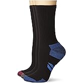 Amazon Essentials Damen Sportliche Crew-Sportsocken aus gepolsterter, atmungsaktiver Funktionsbaumwolle, 6 Paar