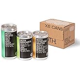 MOTH: Cocktails Variety Pack, Ready To Drink Cans, Mixed Case of 6, 2x Espresso Martini, 2x Margarita, 2x Mojito, Premium Qua