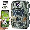 Crenova Trail Camera 4K WiFi Wildlife Camera Include 32GB SD Card 42 pcs 940nm IR LEDs Game Camera Bluetooth Motion Activated