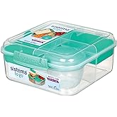 Boîte à bento Sistema TO GO - 1,25 L - Boîte à repas pour l’école compartimentée avec pot à en-cas - Sans BPA - 1 unité - Vio