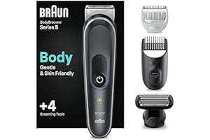 Braun Body Groomer Series 5 5370, Body Groomer For Men, Gentle Full-Body Manscaping