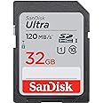 SanDisk Ultra 32GB SDHC Memory Card, Up to 120 MB/s, Class 10, UHS-I, V10