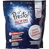 Amazon Brand - Presto! Automatic Dishwashing Tablets All In One, Fresh Scent, 120 Count