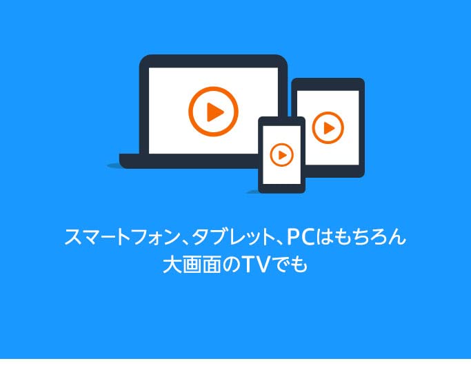 スマートフォン、タブレット、PCはもちろん大画面のTVでも