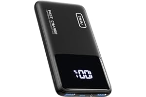 INIU 22.5W Power Bank, 10000mAh Slim USB C Portable Charger Fast Charging PD3.0 QC4.0, LED Display Battery Pack Portable for 