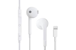 Apple Earbuds Lightning Headphones for iPhone,iPhone Earphones Wired,Apple Earphones with Lightning Connector【Apple MFi Certi