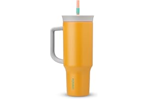 Owala Stainless Steel Triple Layer Insulated Travel Tumbler with Spill Resistant Lid, Straw, and Carry Handle, BPA Free, 40 o