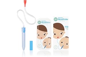 FridaBaby NoseFrida The Snotsucker with Travel Case, Easy Nasal Booger and Ear Cleaner, Gentle Nose Cleaner Suction, Aspirato