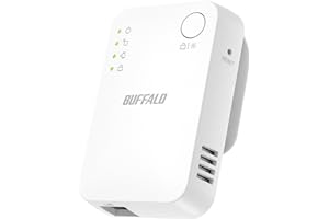 【Amazon.co.jp限定】 バッファロー WiFi 無線LAN 中継機 Wi-Fi 5 11ac 866 + 300 Mbps ハイパワー コンセント直挿し コンパクトモデル 簡易パッケージ 日本メーカー【 iPhone 15 / iPhone