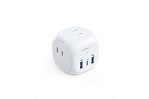 Anker PowerExtend (6-in-1)(USBタップ 電源タップ AC差込口 USB-Cポート USB-Aポート) 【PSE技術基準適合/USB Power Delivery対応/コンパクトサイズ】MacBook PD対応 Window